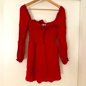 Reformation Morris Dress in Cherry (Red) size 4 (small)